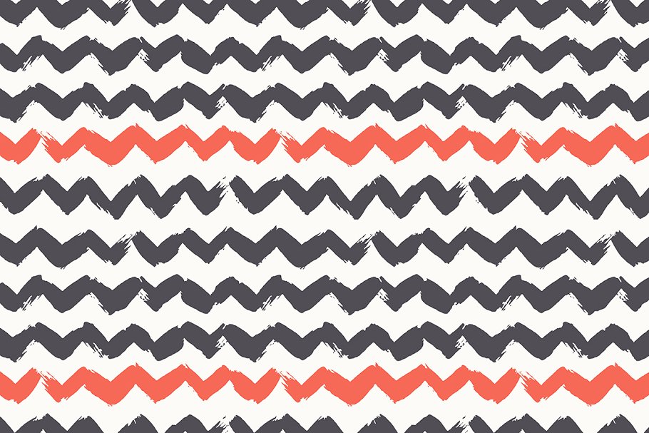 画笔笔刷图案无缝背景纹理v2 Brush Strokes Seamless Set 2插图(4)