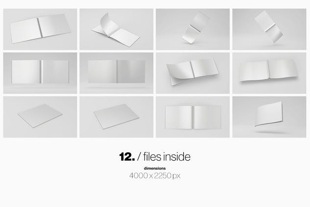 A4时尚杂志宣传册样机模板 Horizontal A4 Magazine Catalog Mockup插图(5)
