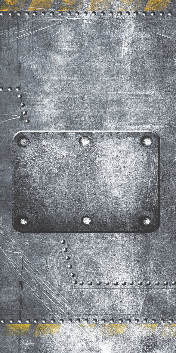 磨损做旧风格金属面板纹理素材包 Grunge Metal Plates Set (Set of 7)插图(4)