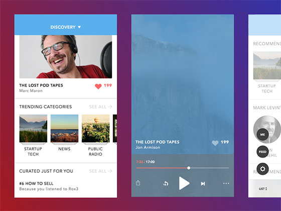 Podcasting UI素材之家精选sketch素材