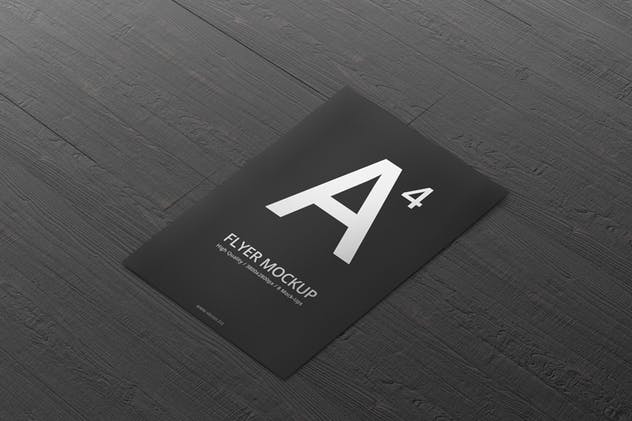 A4简约风贺卡/传单样机展示模板 A4 Flyer Mock-Up插图(11)