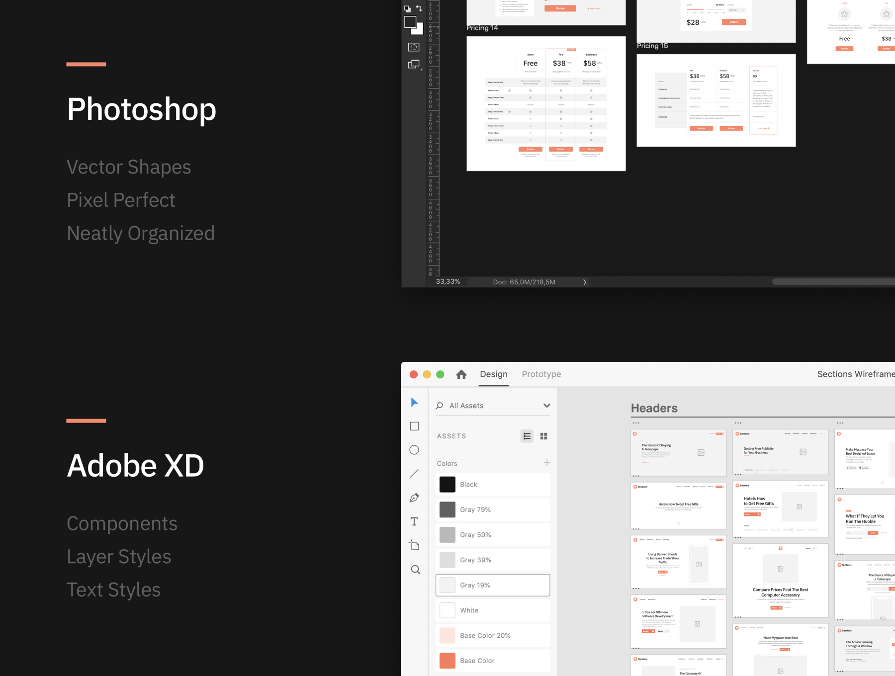 素材库下午茶：多功能企业网站模板套装下载[Fig,Sketch,PSD,XD]插图(7)