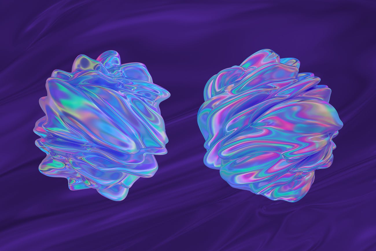 抽象3D渲染有机图形PNG背景图素材 Abstract 3D Rendering of Organic Shapes插图(12)