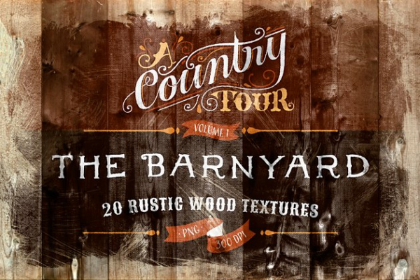 20款真实木材纹理合集 The Barnyard – 20 Wood Textures