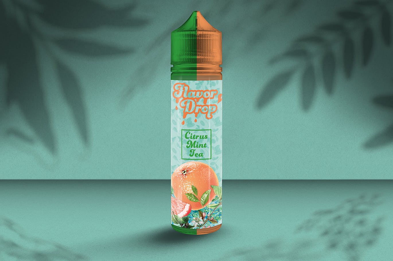 电子烟烟油瓶外观设计效果图素材库精选模板 Chubby Gorilla 60ml Vape Liquid Bottle Mockup插图(2)