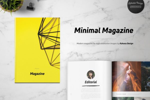通用杂志模板 Minimal Universal Magazine