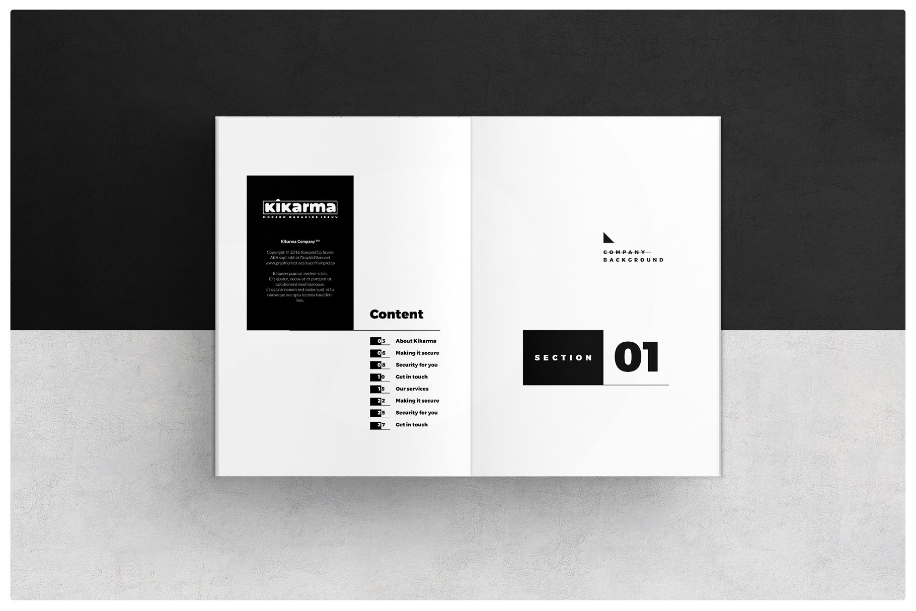 黑白风产品品牌企业画册设计模板 Proposal Template插图(2)