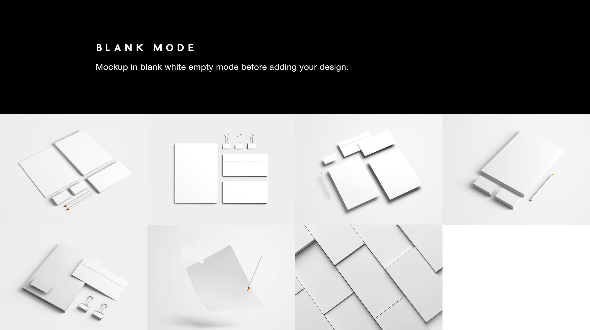 高端品牌VI设计办公用品预览样机PSD模板 Full Branding & Identity Mockup PSD插图(9)