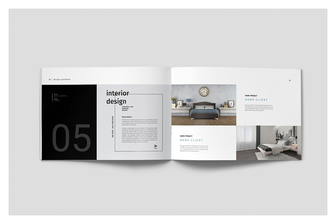 设计感强的多用途平面画册组合模板插图(15)