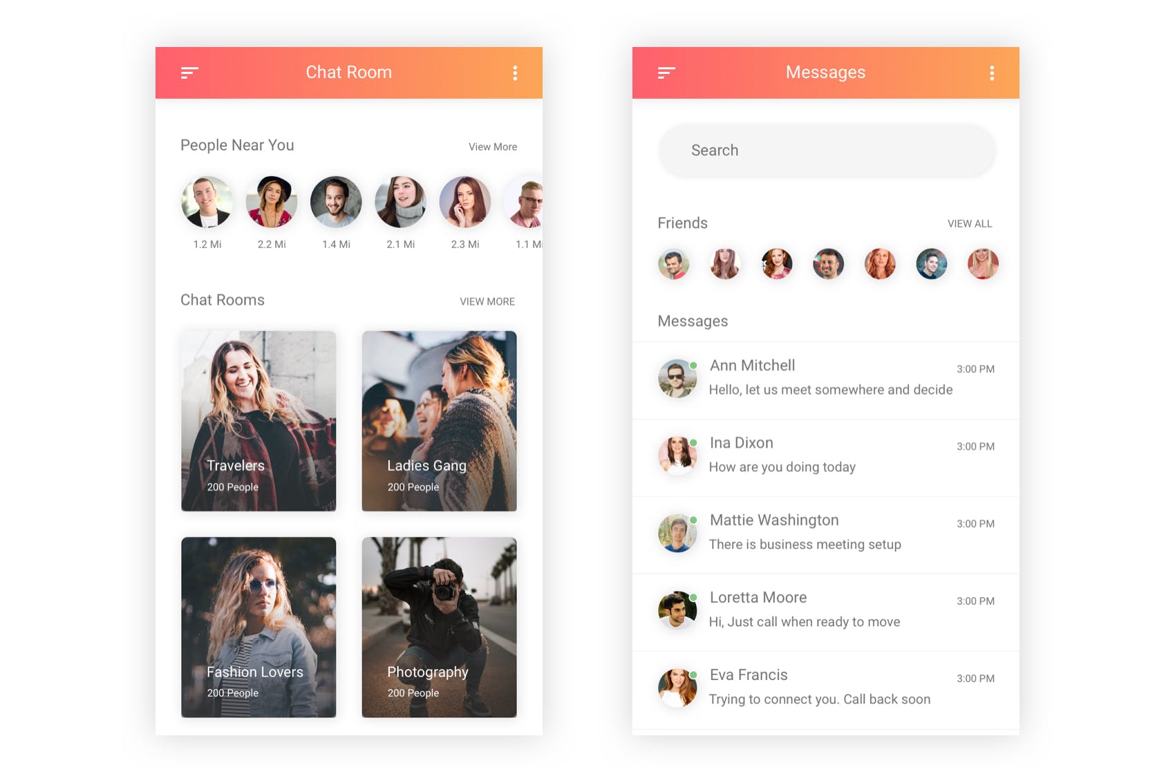 社交APP交友应用UI界面设计PSD模板 Sparsh – Social Media Mobile App for Photoshop插图(4)