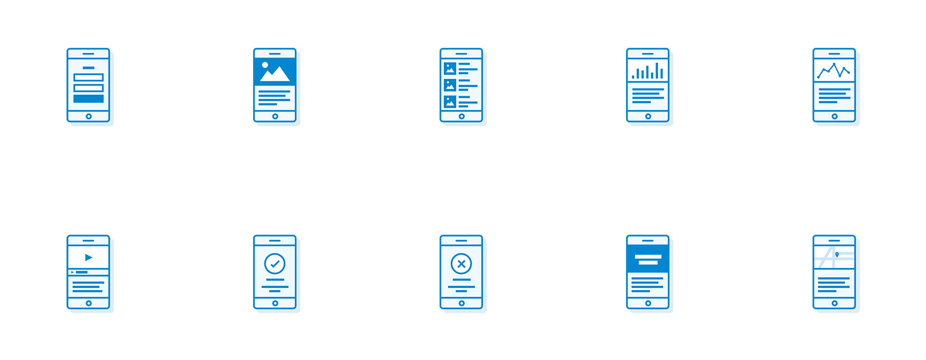 10 枚流程图移动图标
