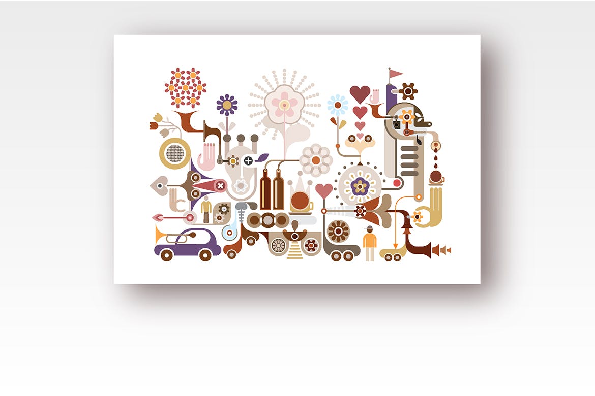 花卉节矢量插画设计素材 Flower Festival vector illustration插图