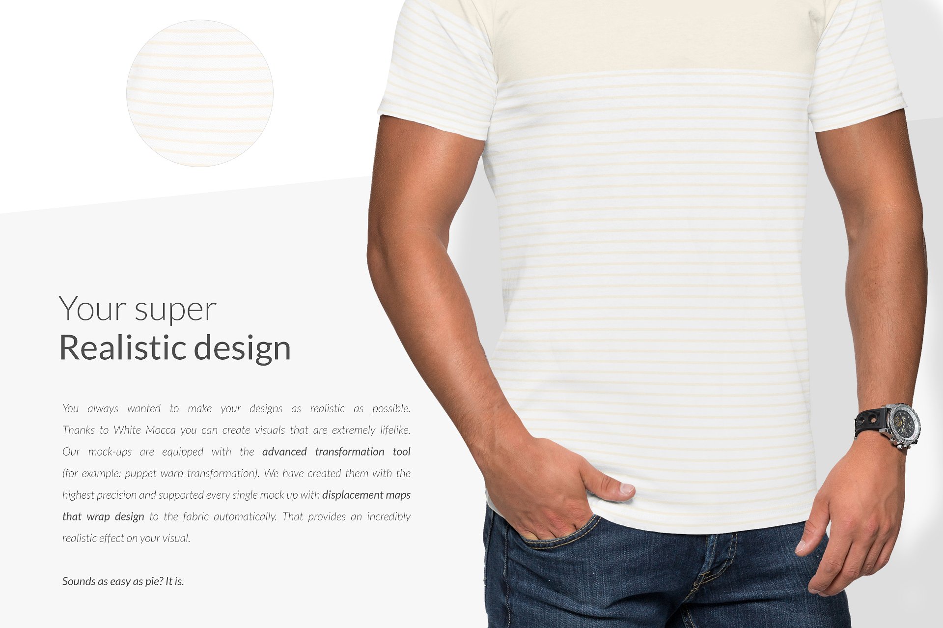 时尚简约男士T恤样机插图(9)