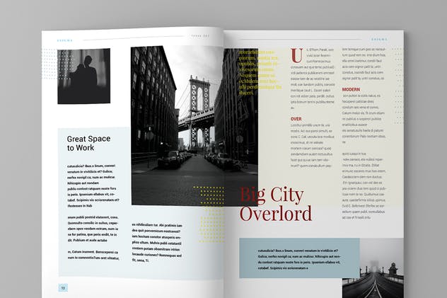 高端商务企业品牌杂志/企业画册模板V16 Magazine Template Vol. 16插图(7)