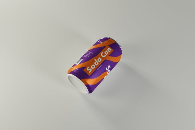 多用途饮料易拉罐外观设计样机模板 Multipurpose Can Mockups插图(2)