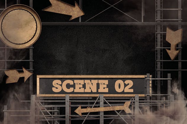 大帐篷灯泡装饰金属字体场景模板6 Marquee Light Bulbs Front 6 -Scenes & Tutorials插图(3)