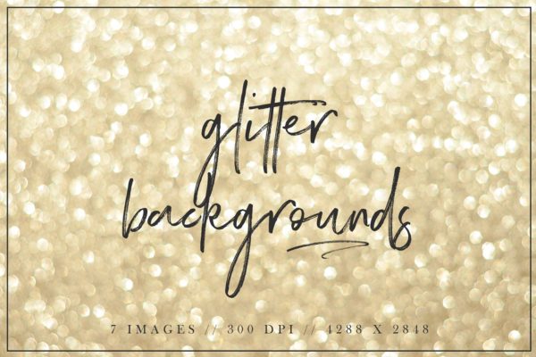 梦幻闪光点点图案背景 Glitter Backgrounds
