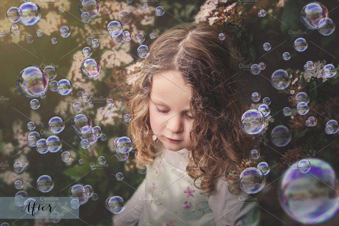 逼真泡沫叠层纹理素材 Fine Art Real Bubble Overlays插图(2)