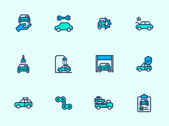 75 枚汽车元素图标素材之家精选sketch素材