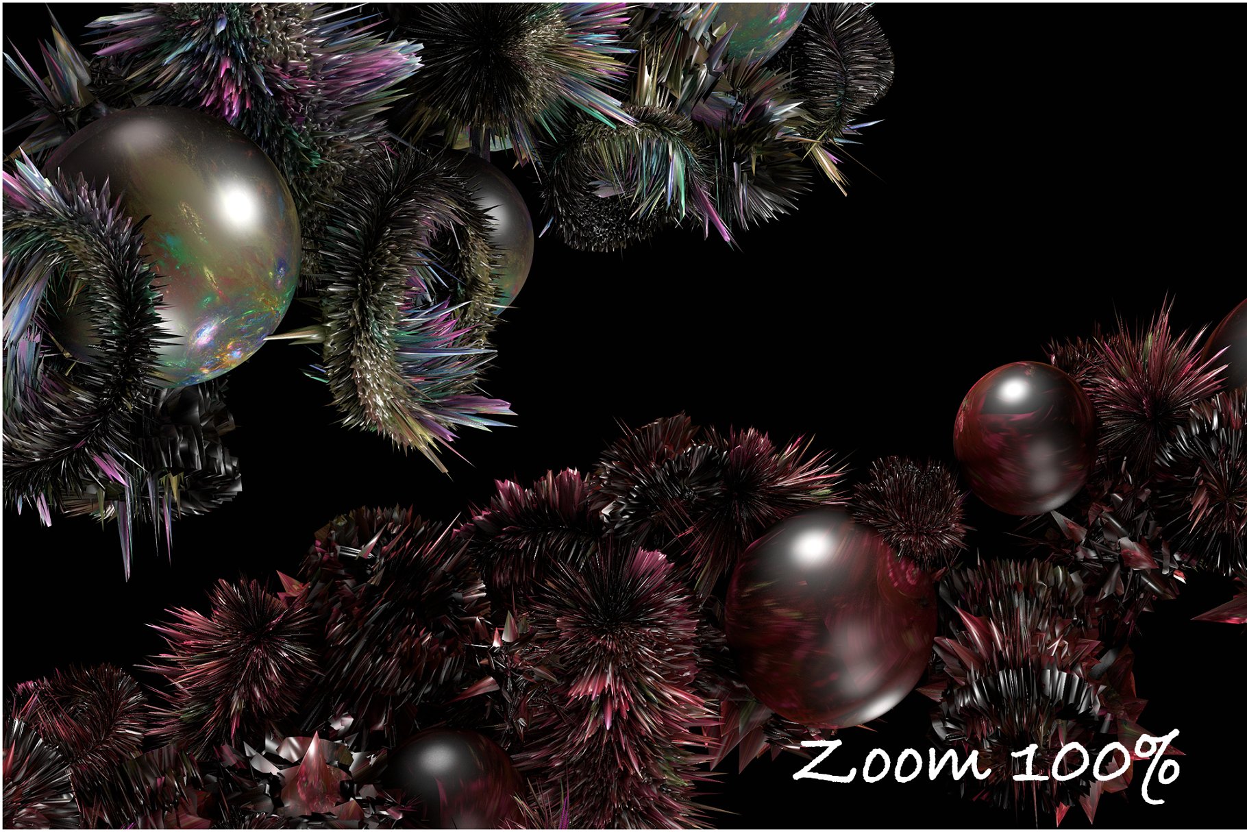 8K高分辨率创意珍珠和刺猬状装饰叠层背景 Hedgehogs & Pearls插图(1)