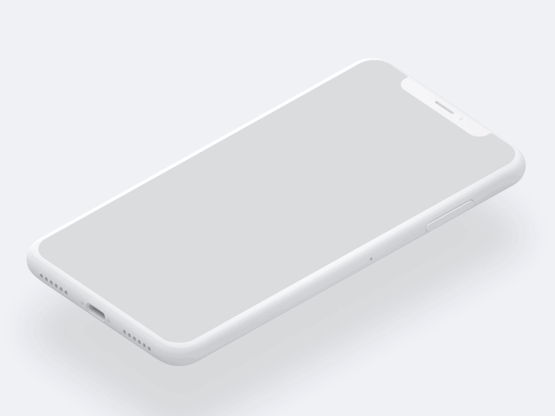 Dribbble 设计师出品:iPhone Xs 矢量样机模板插图