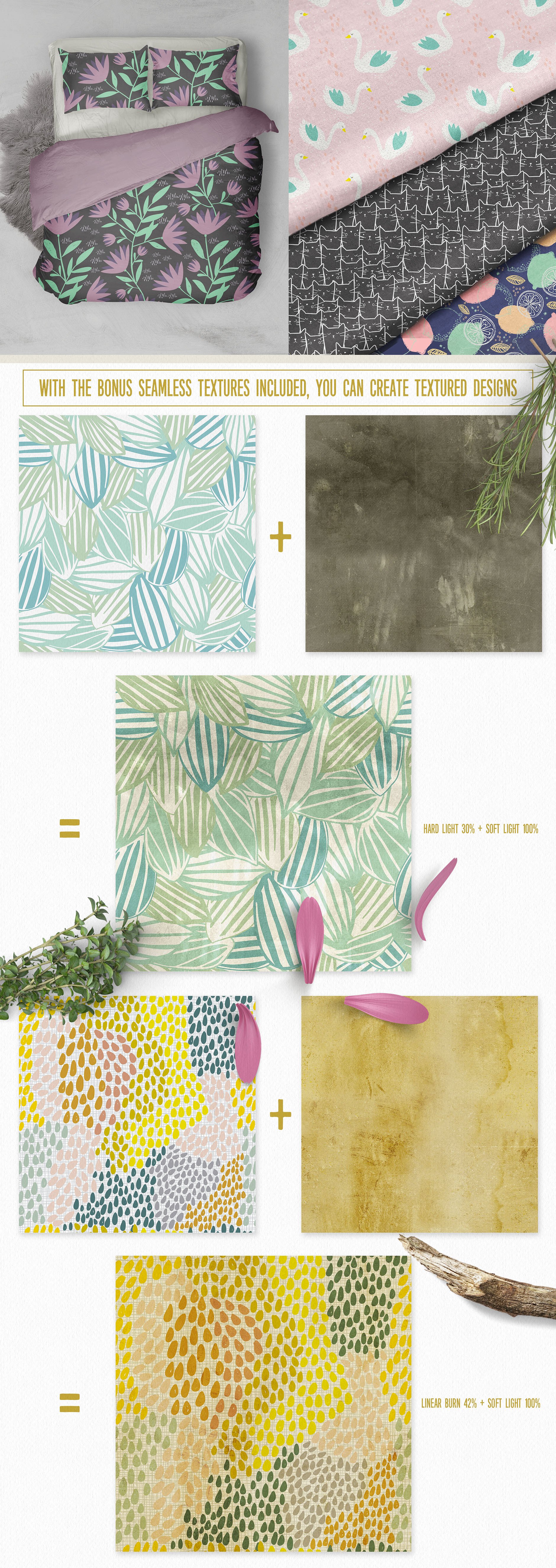 量贩式华丽无缝图案纹理合集[3.57GB] Et Cetera Pattern Collections插图(1)