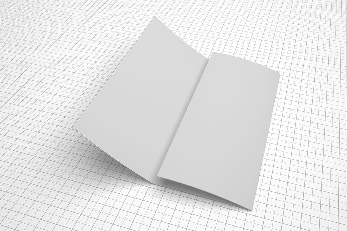 三折页宣传册设计多角度预览样机模板 Trifold Brochure Mockup插图(4)