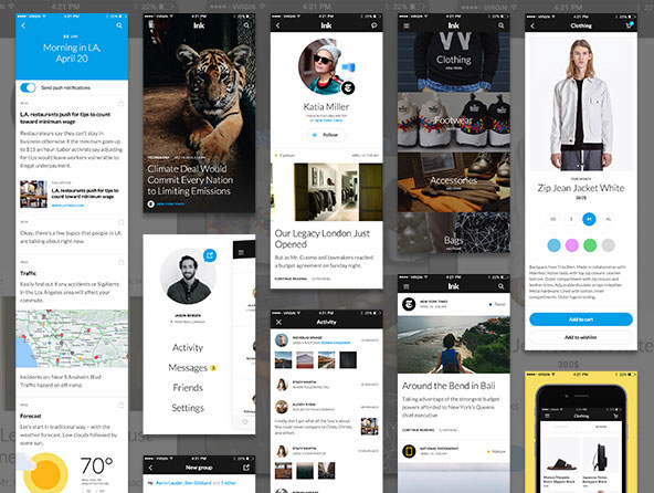 Ink UI Kit素材之家精选sketch素材