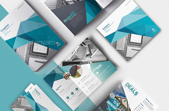 极简主义的宣传画册设计模板下载[indd]