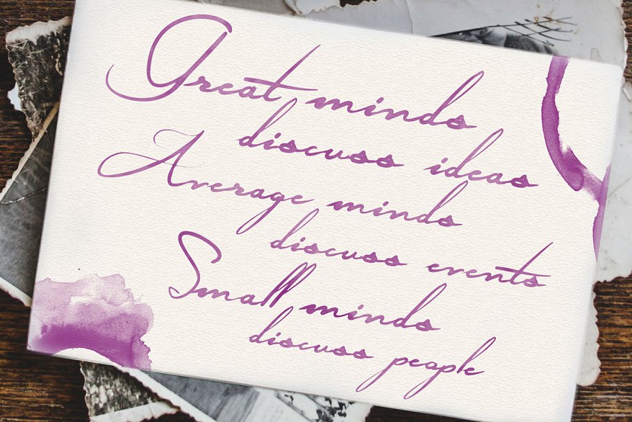 紫葡萄水彩剪贴画图案 Watercolor Grapes插图(2)