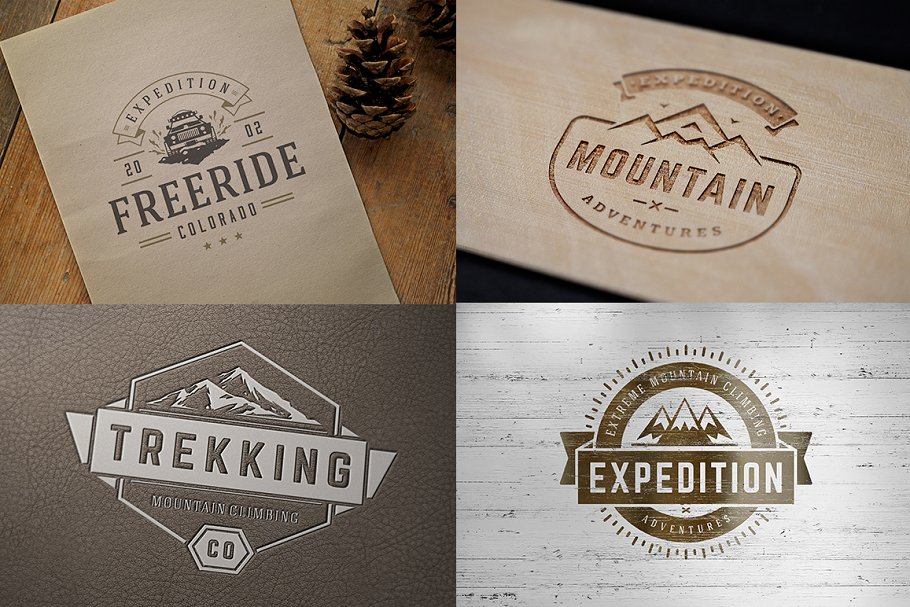 280个户外品牌Logo标志和徽章模板 280 Outdoor logos and badges插图(70)