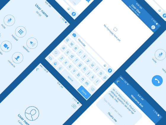 Platforma 聊天界面线框素材之家精选sketch素材
