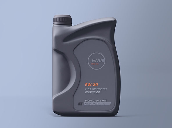 发动机机油瓶外观设计效果图样机模板 Engine Oil Bottle Mockup