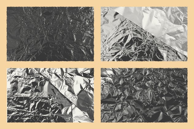 箔纸锡纸折叠皱褶纹理设计素材包 Fold Texture Pack 1.5插图(4)