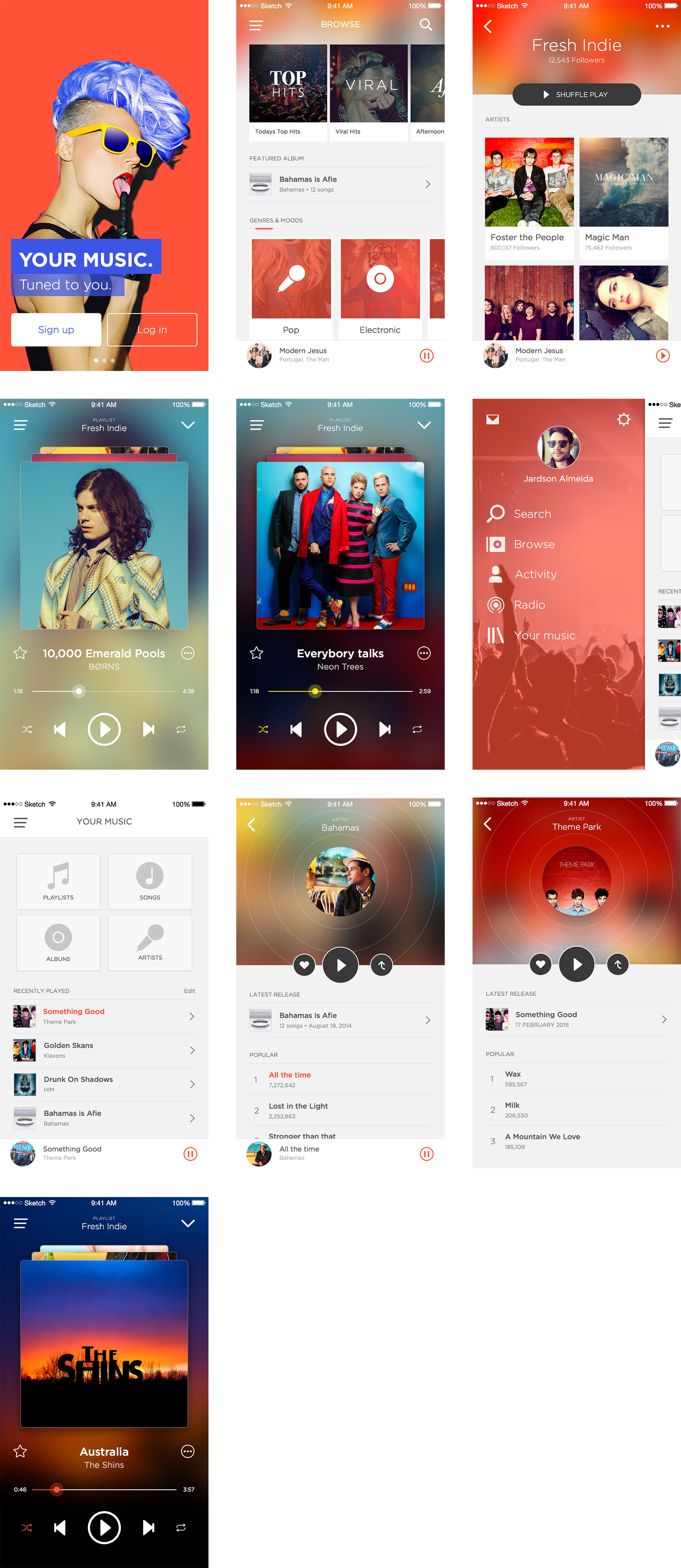 Music App UI Kit