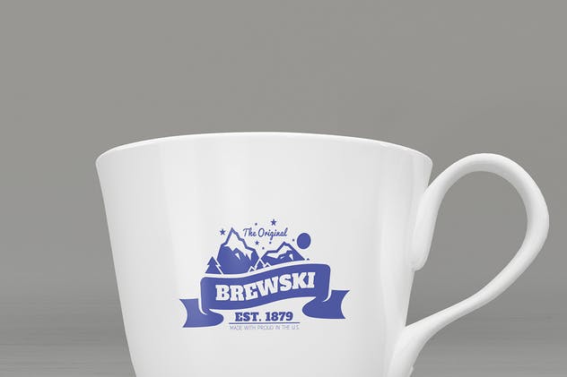 冷饮品牌设计样机模板[不锈钢冰摇杯/马克杯/玻璃杯/纸袋] Branded Products Mock-up V2插图(2)