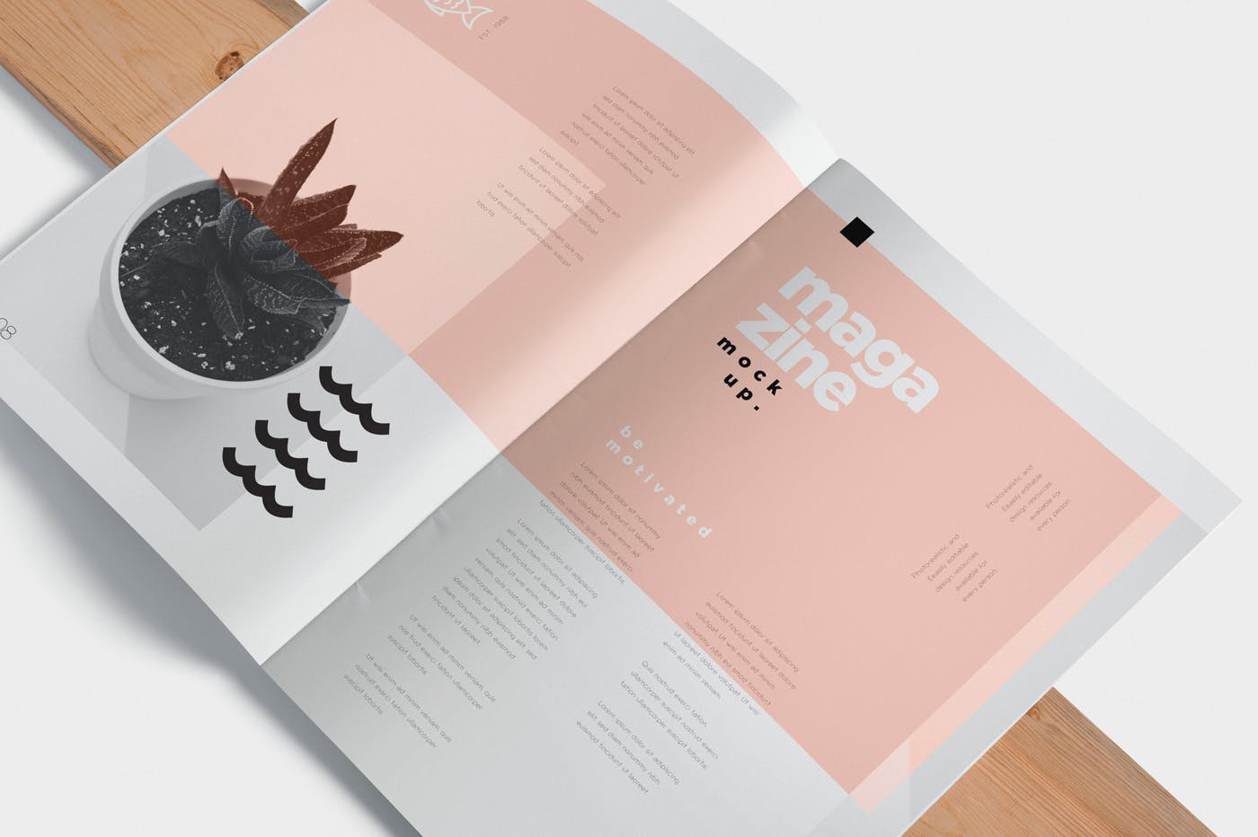 杂志广告图片设计印刷效果图样机 Open Magazine Mockups for Ad Designs插图(4)