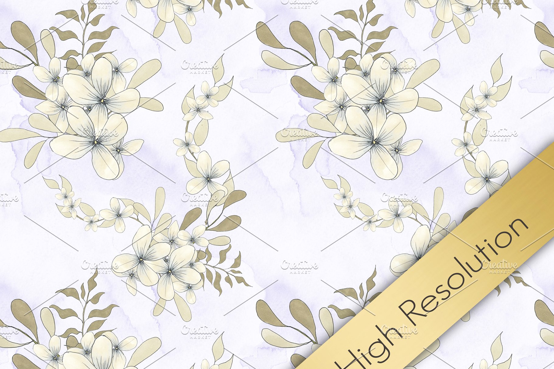 春季情调水彩插画合集 Spring Mood Design Kit插图(5)