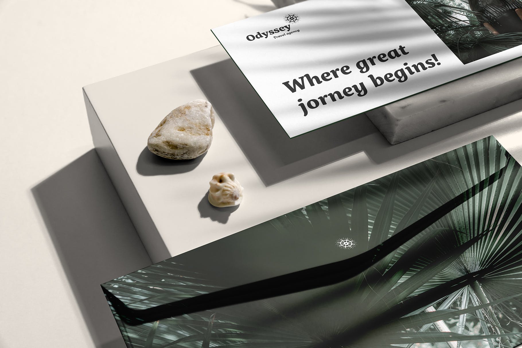 高端优雅风格时尚品牌VI设计效果预览样机套装 Odyssey Branding Mockup插图(3)