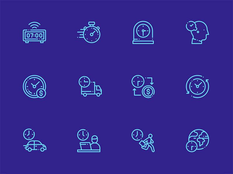 50 枚时间元素图标素材之家精选sketch素材