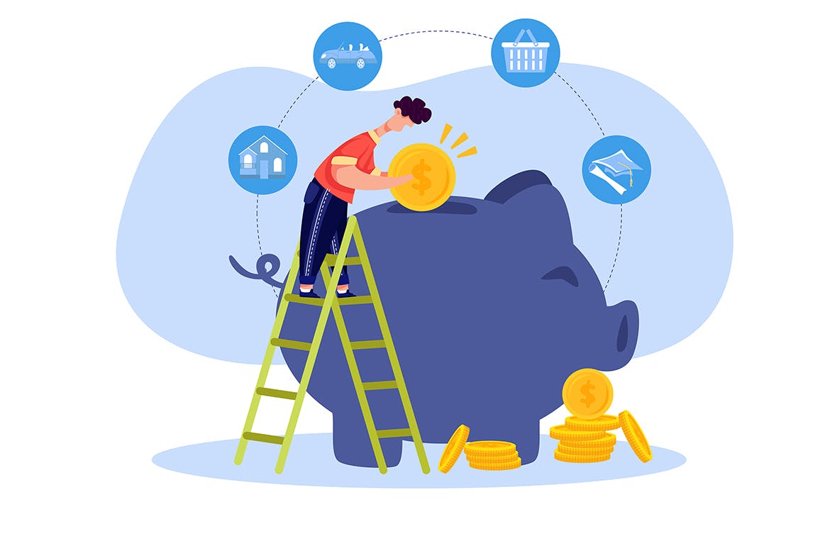 金融财务主题矢量插画设计素材包 Financial Illustrations Pack插图(6)