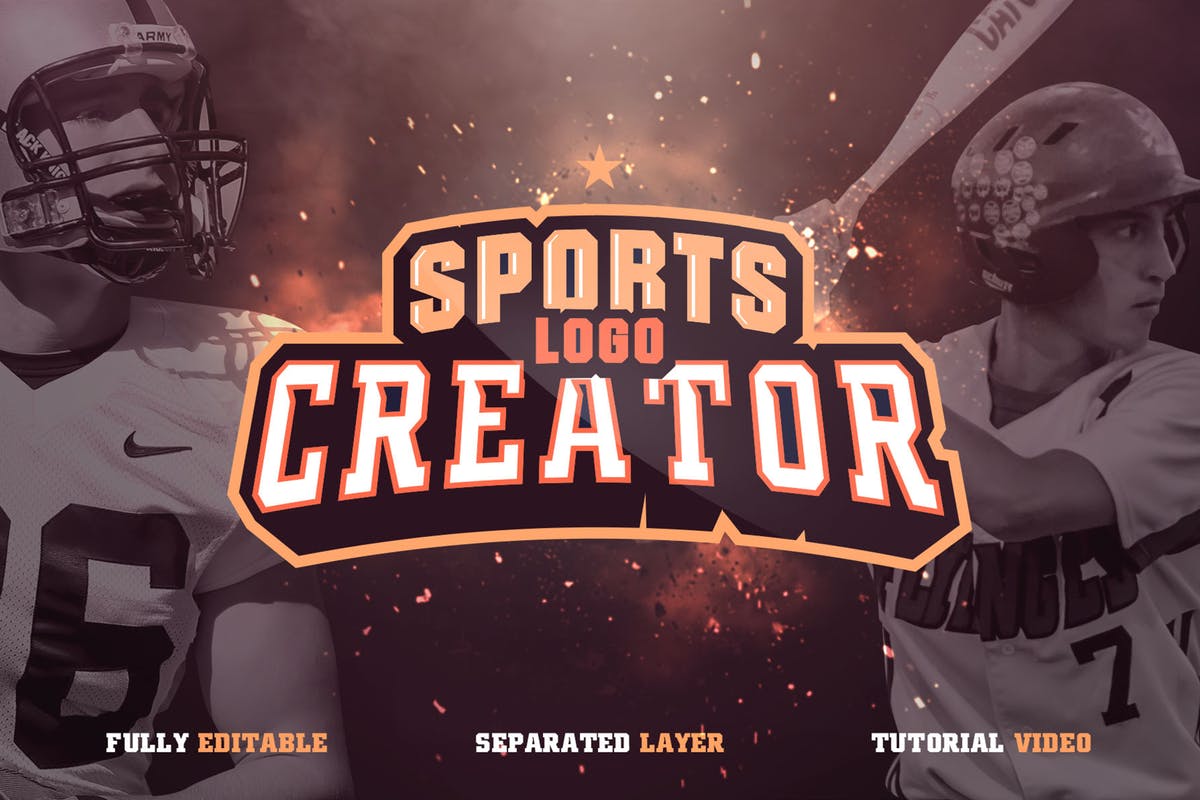 体育运动品牌&球队队徽Logo设计模板合集v1 Sports Logo Creator V1插图