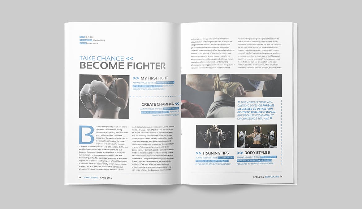 极限运动/体育赛事杂志设计模板 Magazine Template插图(9)