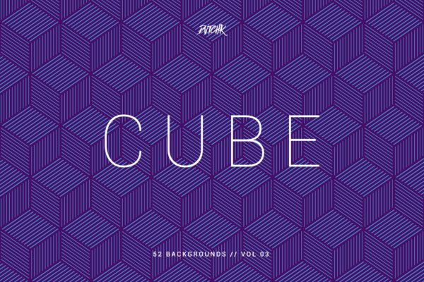 立方体几何图案连续四方图案背景素材库精选v03 Cube | Seamless Geometric Backgrounds | Vol. 03