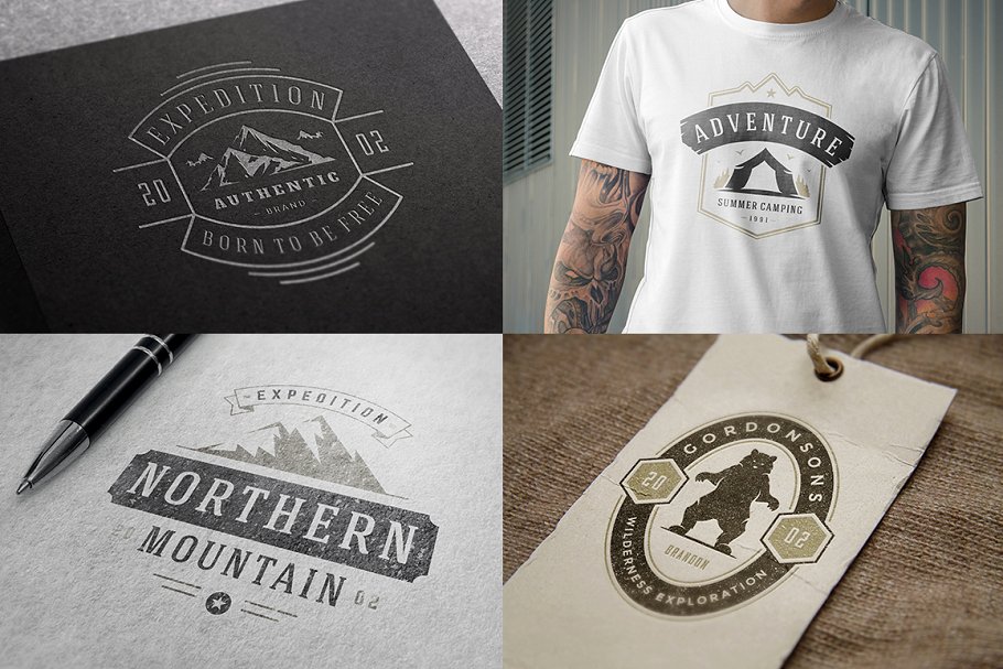 280个户外品牌Logo标志和徽章模板 280 Outdoor logos and badges插图(72)