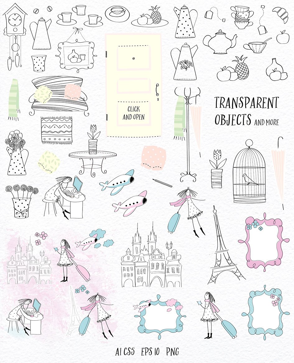 有趣的爱心冬季圣诞节情人节节日素材包下载[EPS,JPG]插图(5)