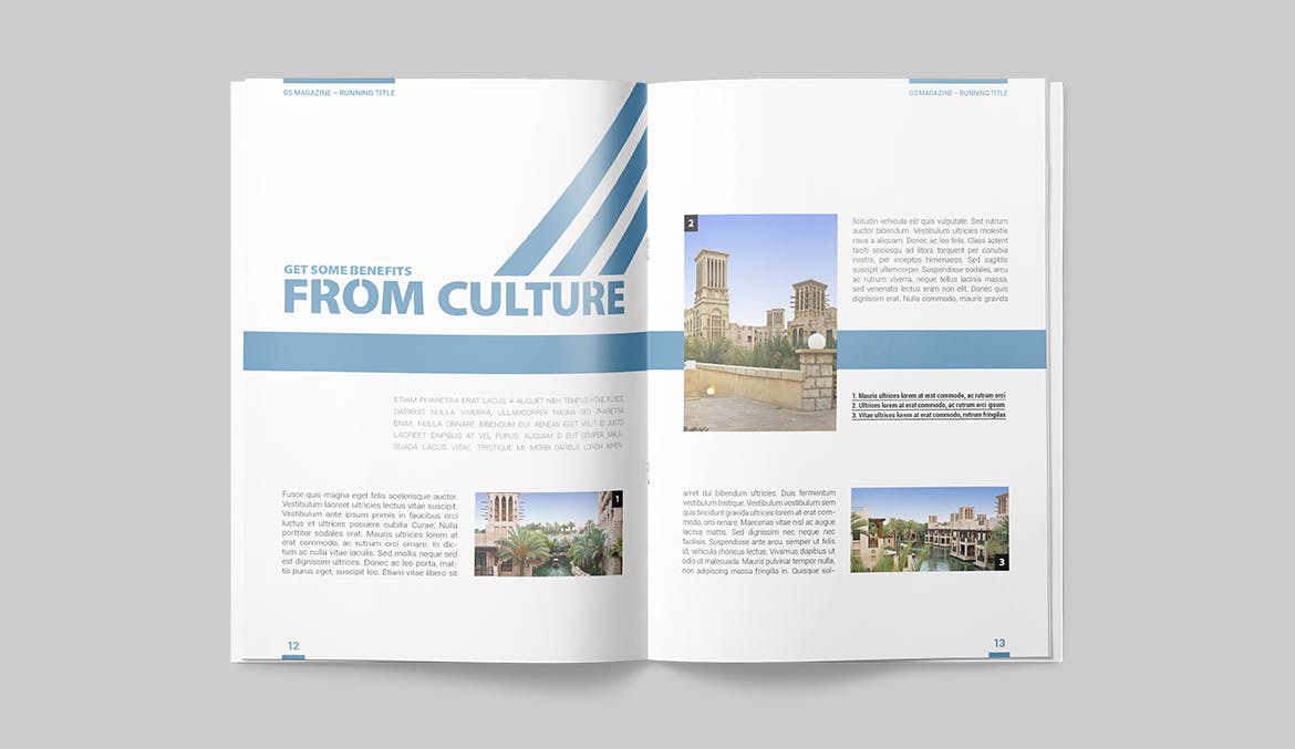 建筑设计主题杂志设计INDD模板 Magazine Template插图(5)