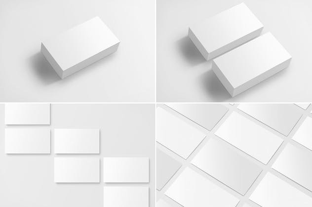 极简主义企业品牌名片样机 Business Card Mockups插图(4)