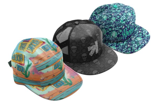 休闲棒球帽子系列样机 Cap Collection Mockup
