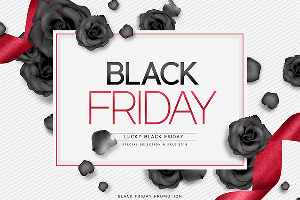 黑五海淘购物促销活动宣传海报psd模板